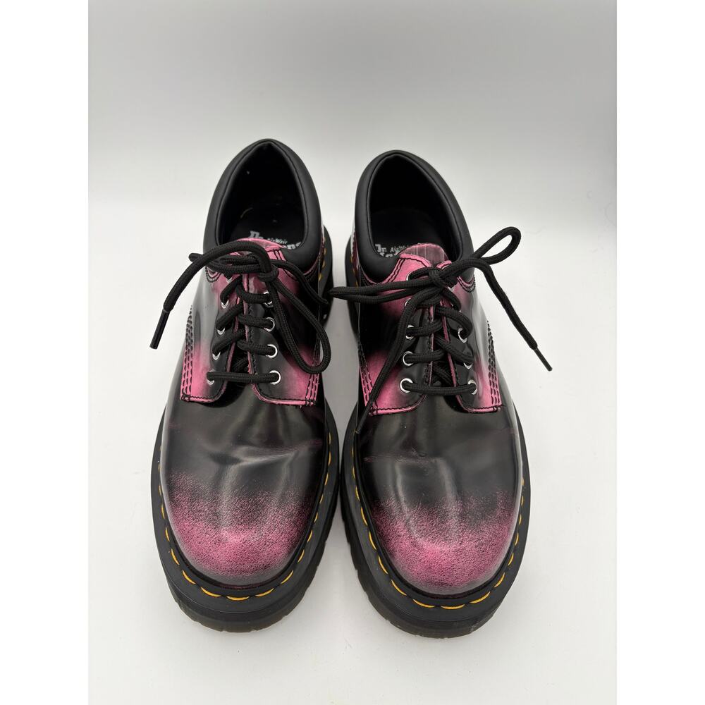 Women’s Dr. Martens Size 10 Black & Pink Oxford Platforms - Picture 2 of 6